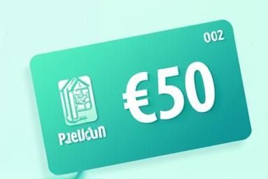 Image of a fifty euro mobile top-up voucher